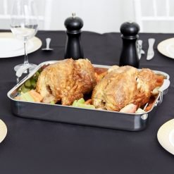 Alternative view of Vollrath 49433W Miramar Display Cookware 4qt Stainless Steel Tri-ply Roasting Pan 14 11/16" x 11 13/16" x 2"
