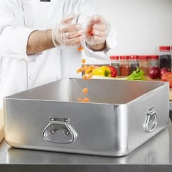 Alternative view of Vollrath 68391 Aluminum Roasting Pan with Handles 42qt- 20 7/8" x 17 3/8" x 7"