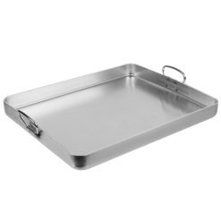 Vollrath 68392 Wear-Ever Aluminum Roasting Pan with Handles 14QT 21 5/8" x 18 1/8" x 2 3/8"