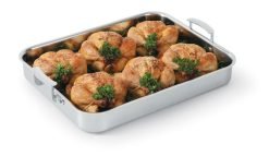Vollrath 49433W Miramar Display Cookware 4qt Stainless Steel Tri-ply Roasting Pan 14 11/16" x 11 13/16" x 2" - Image 3