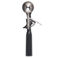 Vollrath 47146 Round Stainless Steel Squeeze Disher 1oz Black Handle