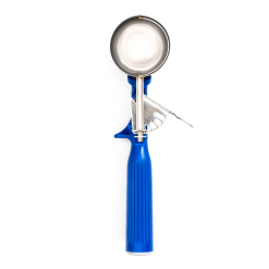 Vollrath 47143 Round Stainless Steel Squeeze Disher 2-3/16 oz Dark Blue Handle